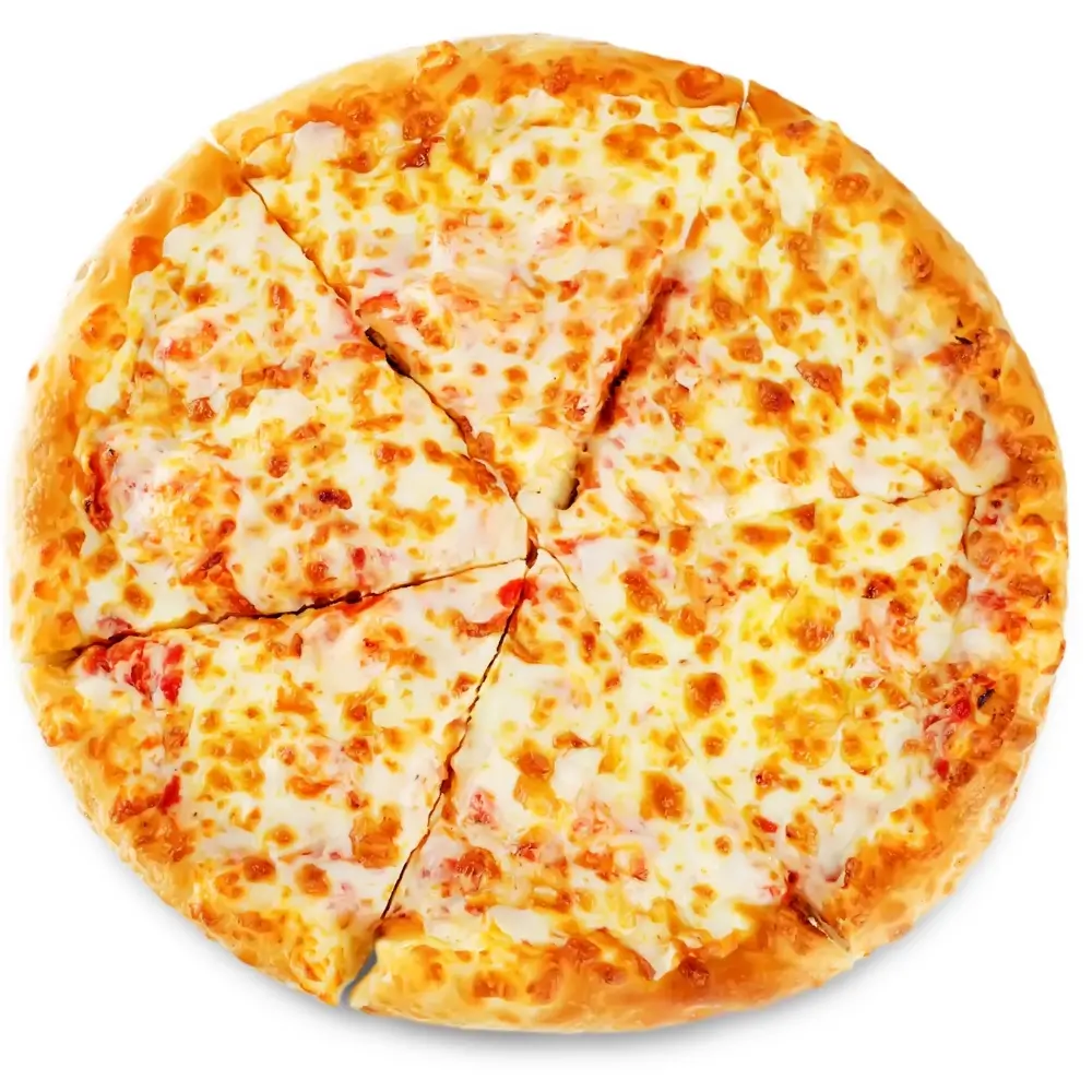 Fusion-Curry-Pizza-Pizza-Restaurant-Four-Cheese-Pizza-Portland Four cheese pizza with melted cheese at Fusion Curry Pizza, a Pizza Restaurant in Portland